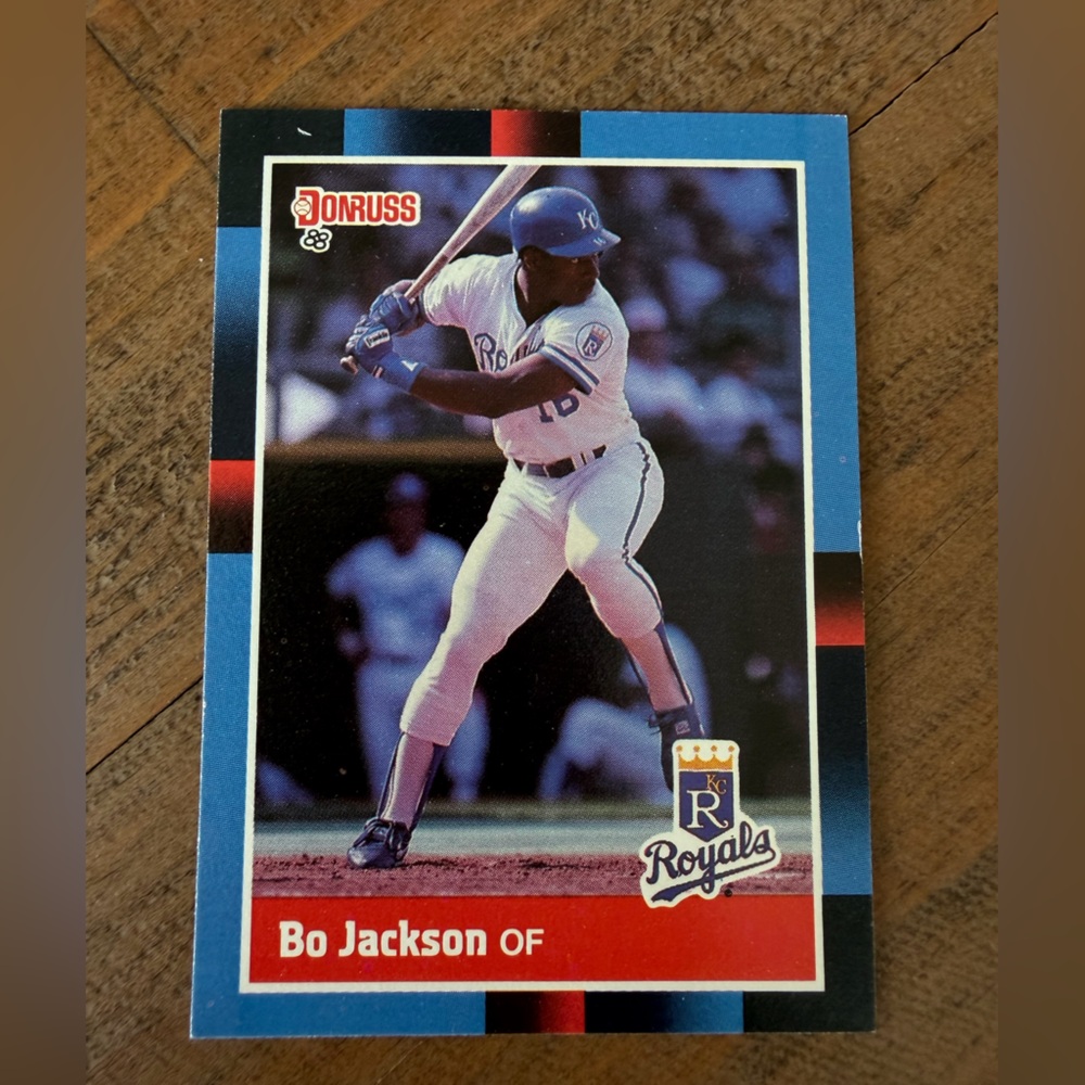 Bo Jackson Royals Baseball Card 1988 Donruss